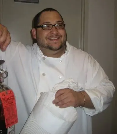 Daniel Ruiz in his chef coat